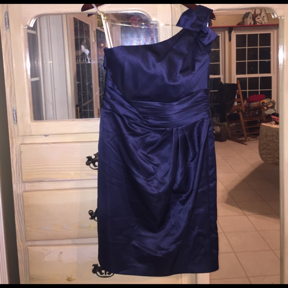 WORN ONCE! David's Bridal Marine Formal Size 10