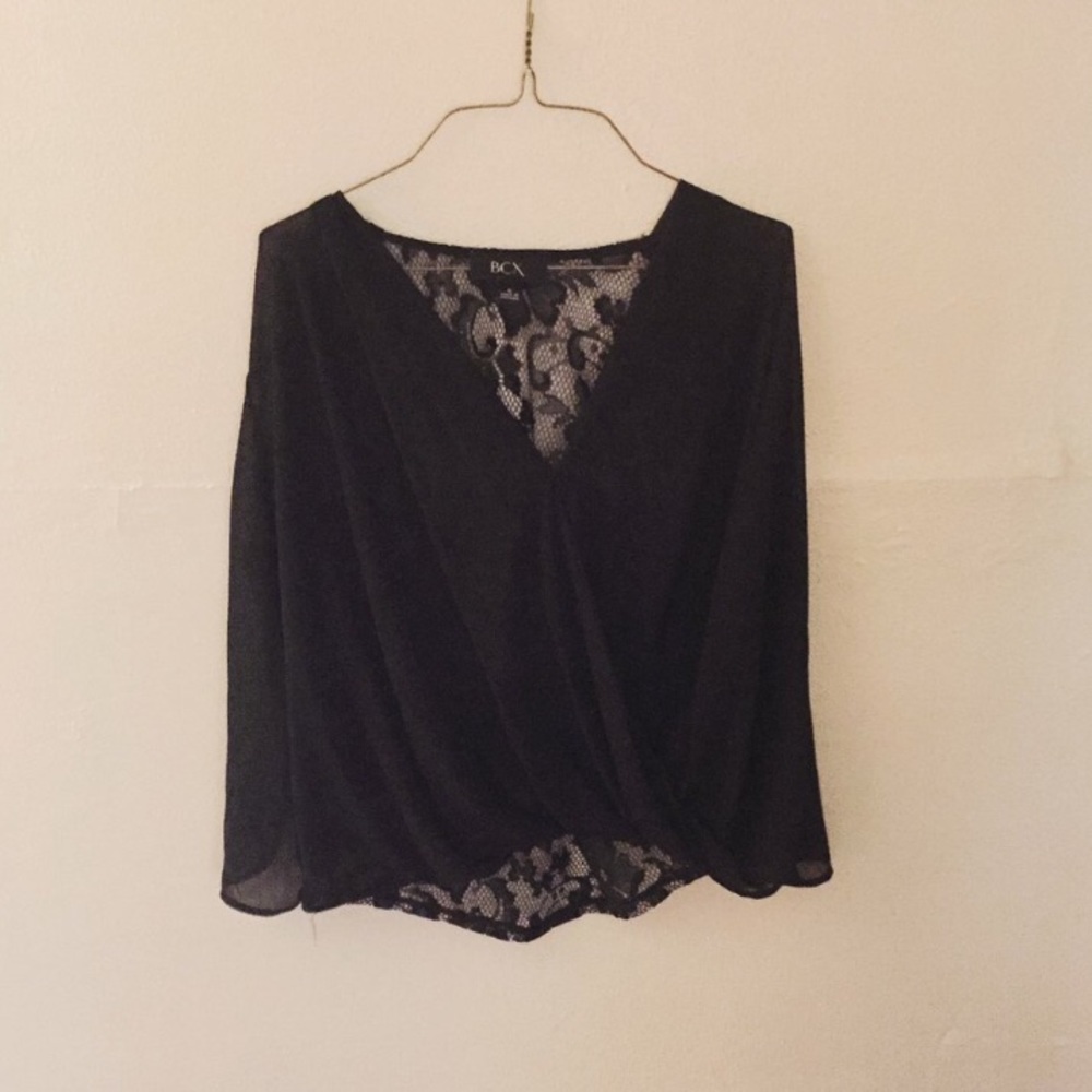 Black lace top