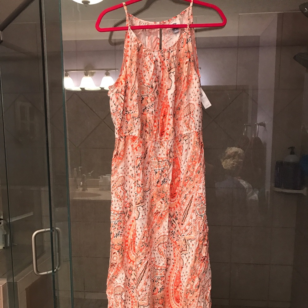 Peach maxi dress