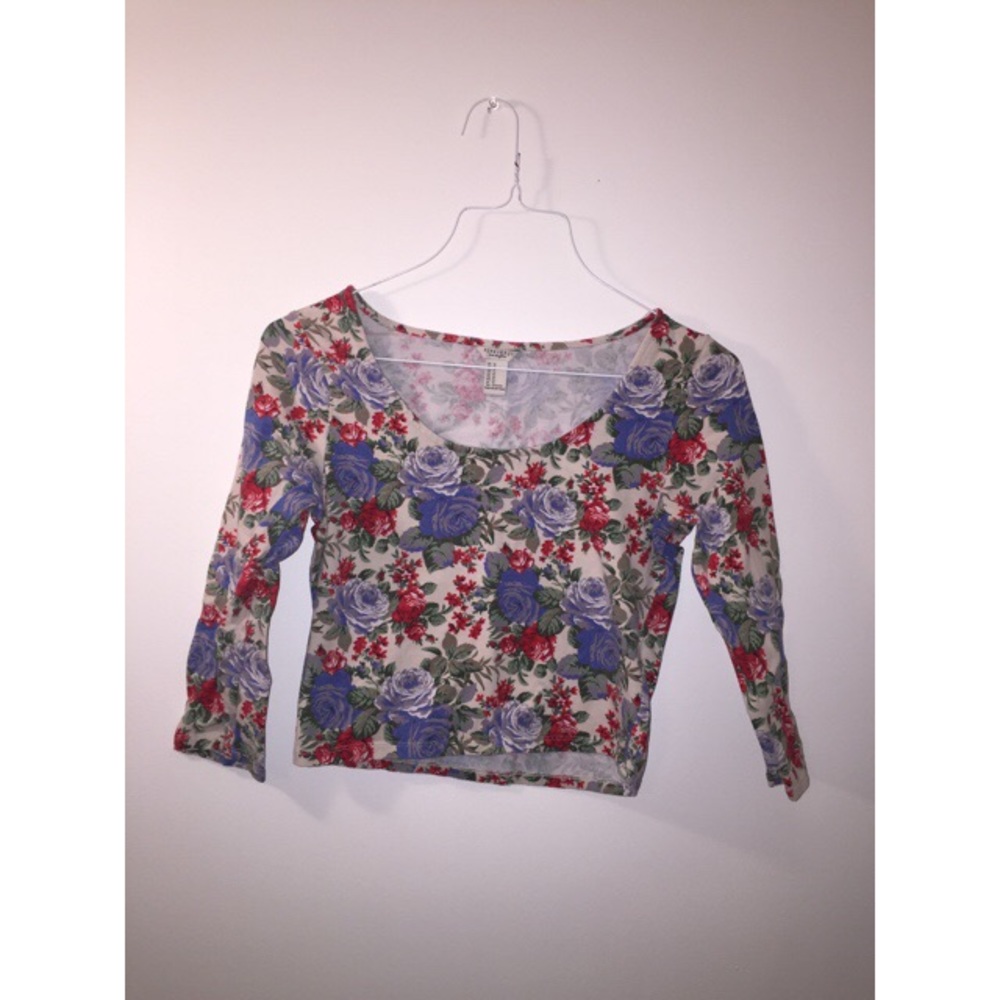 floral crop top