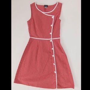 Gingham red Pinup dress