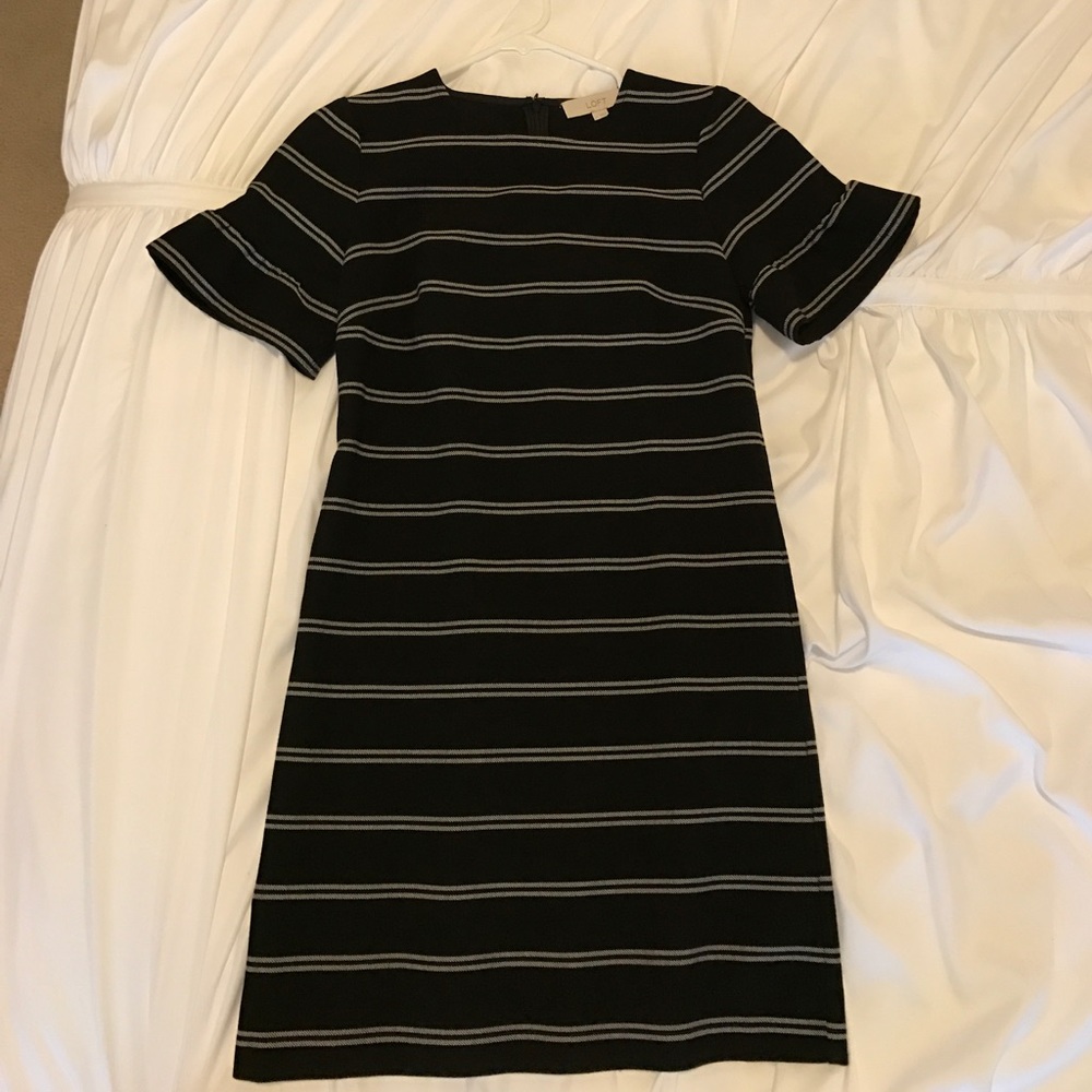 Loft Ruffle Sleeve Dress