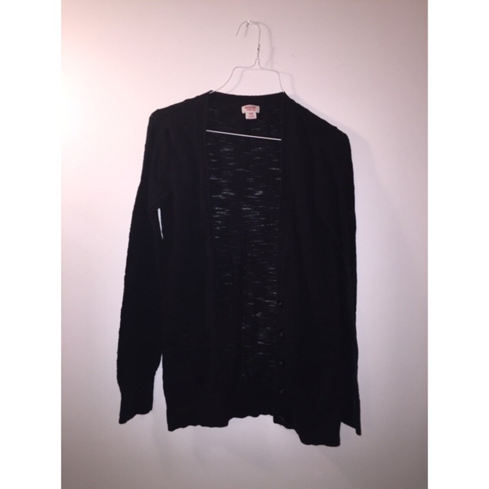 black cardigan