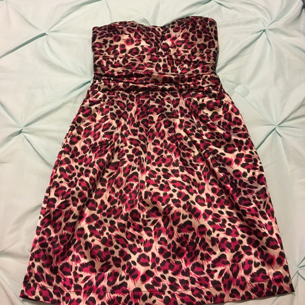 Cheetah print cocktail dress