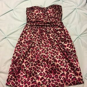 Cheetah print cocktail dress