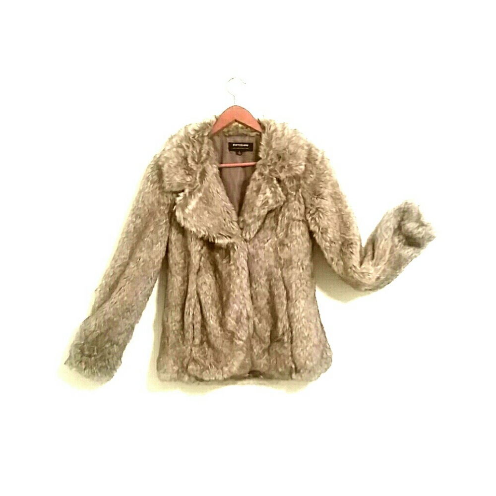 Faux fur coat