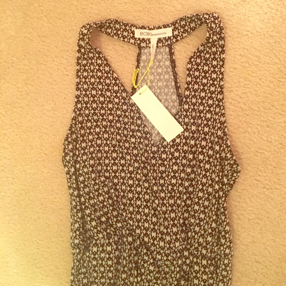 BNWT BCBGeneration Black Combo Pants Romper XS - Picture 4 of 6