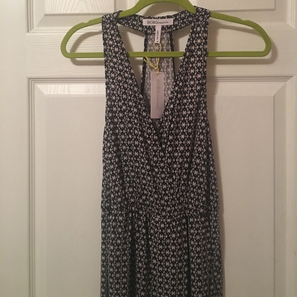 BNWT BCBGeneration Black Combo Pants Romper XS - Picture 5 of 6
