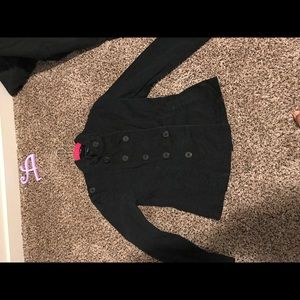 Black button up jacket
