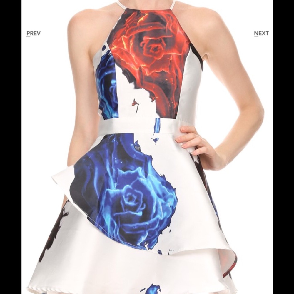 ❤️💙Flirty A-line mini Dress💙❤️