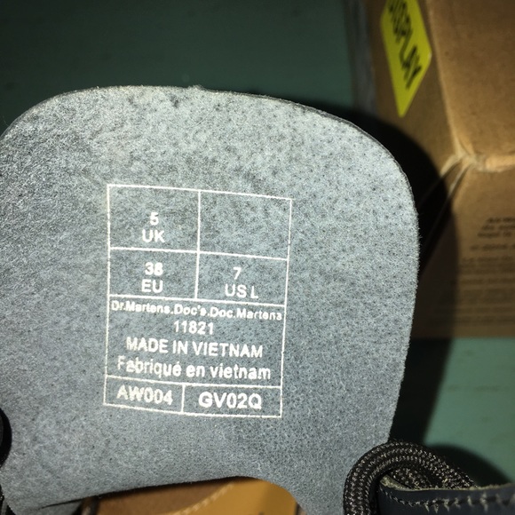 Dr.Martens Woman's 1460W 8 Eye Boot Navy Blu Marin - Picture 3 of 6