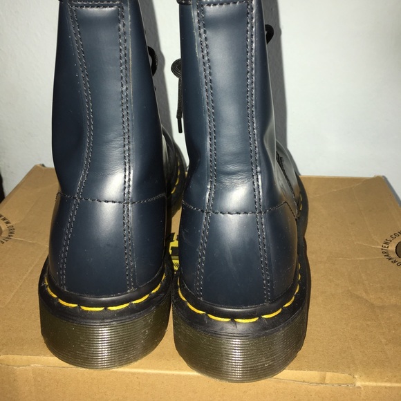 Dr.Martens Woman's 1460W 8 Eye Boot Navy Blu Marin - Picture 4 of 6
