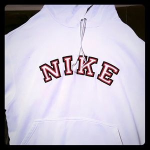 White Nike Hoddie