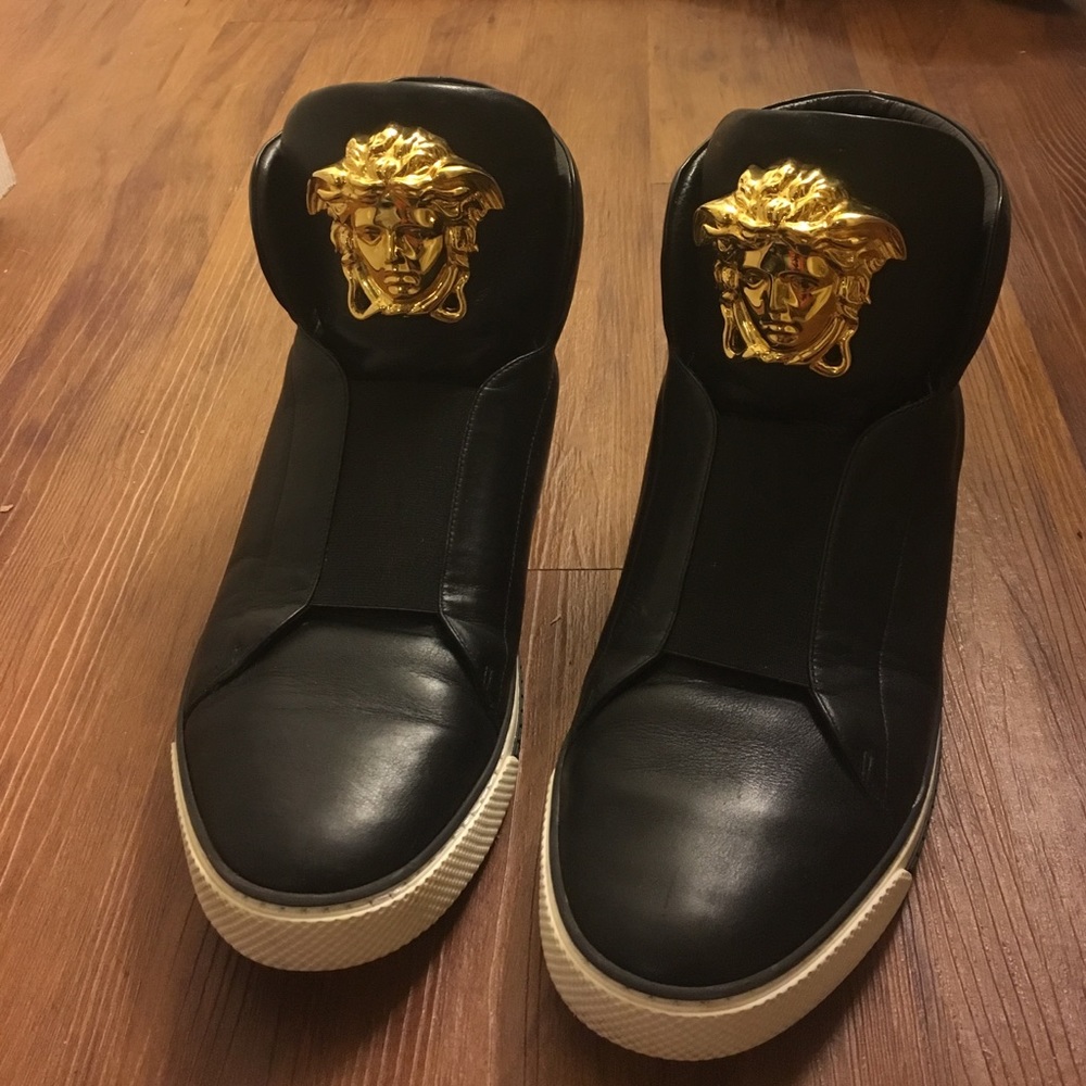 Versace Slip On High Top Palazzo Sneakers