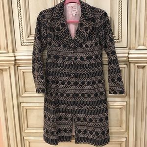 Nanette Lepore Feminine Embroidered Coat