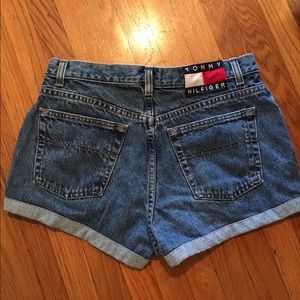 High waisted Tommy Hilfiger Jean shorts.