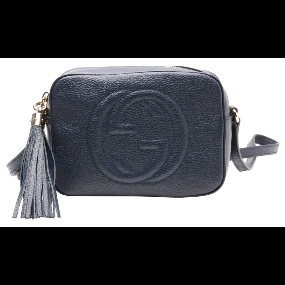 NWT Authentic Gucci Soho Disco bag Navy
