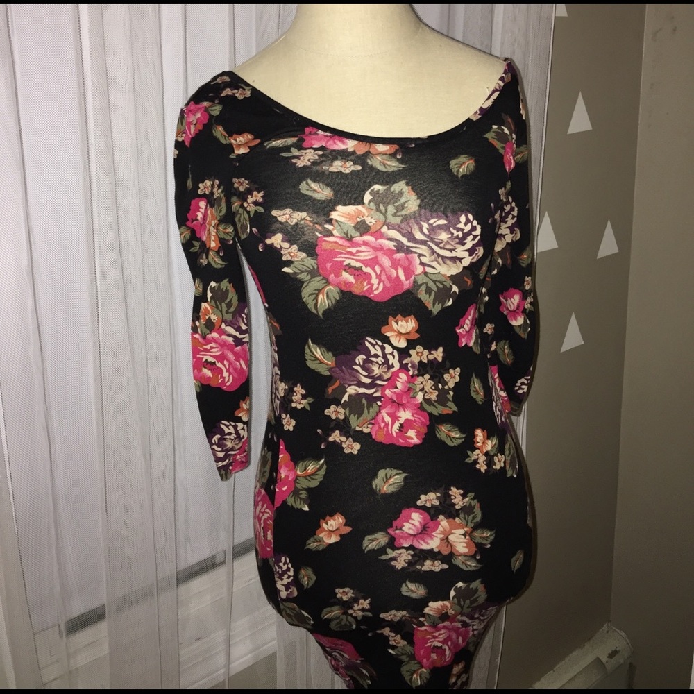 Floral bodycon dress