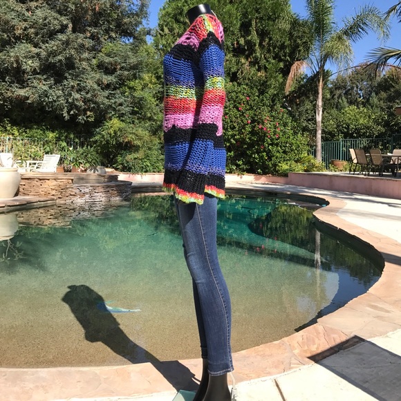 "Rat&Boa" Knitted Textured Distressed Cozy Sweater - Picture 7 of 12