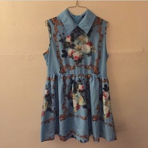 Floral baroque dress