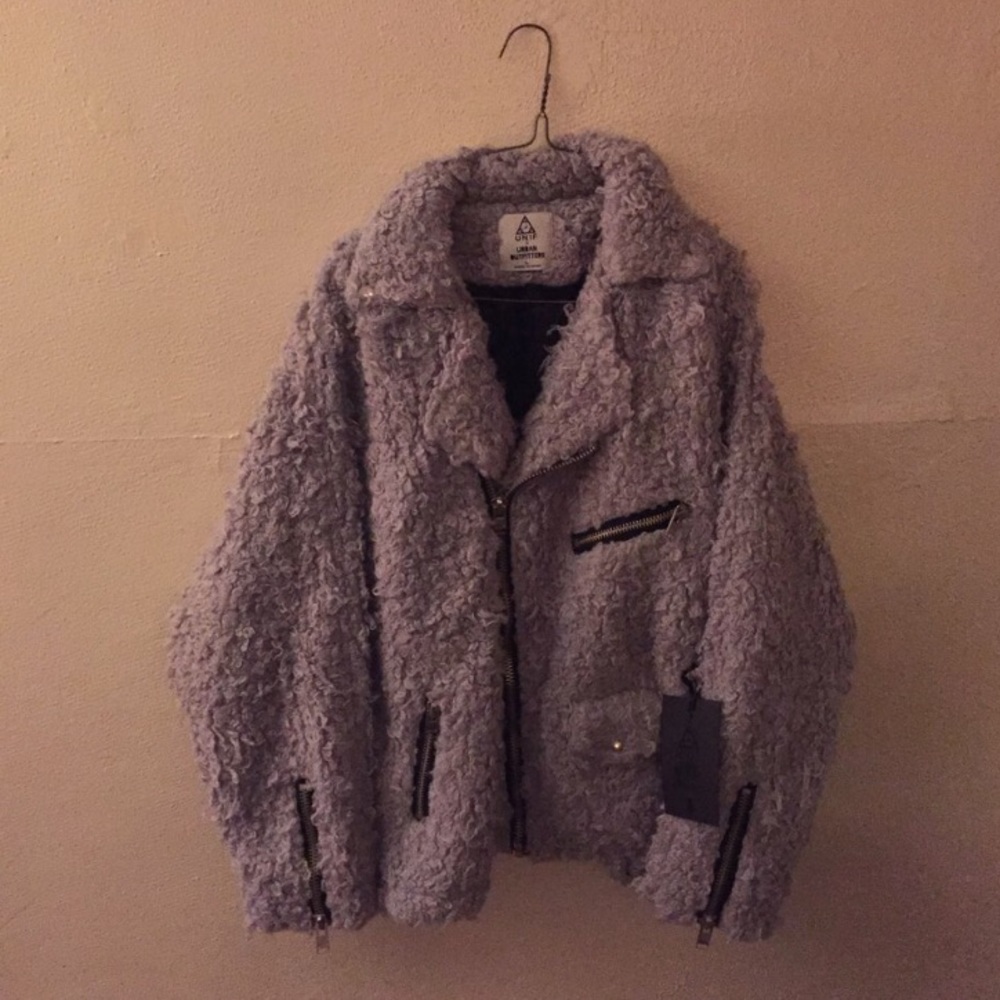 Urban outfitters x unif poodle moto jacket