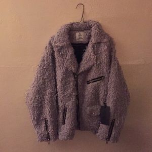 Urban outfitters x unif poodle moto jacket