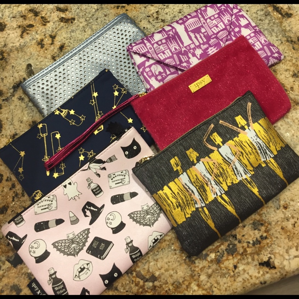 Set Of Six Ipsy Bags (only!)