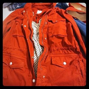 The Gap red utility jacket