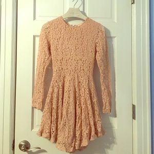 Nwot Long Sleeved Lace Dress.