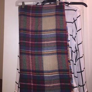 Plaid Blanket Scarf