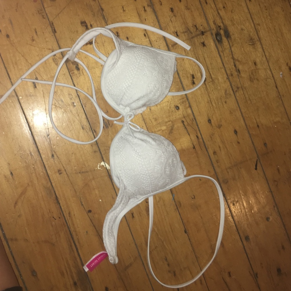 Victoria Secret white lace bathing suit