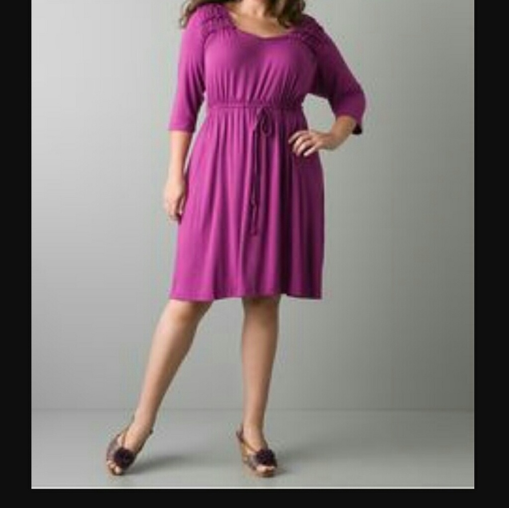 Fushia Lane Bryant dress