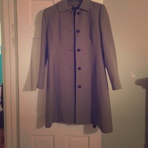 J.Crew Single Breasted Taupe Coat