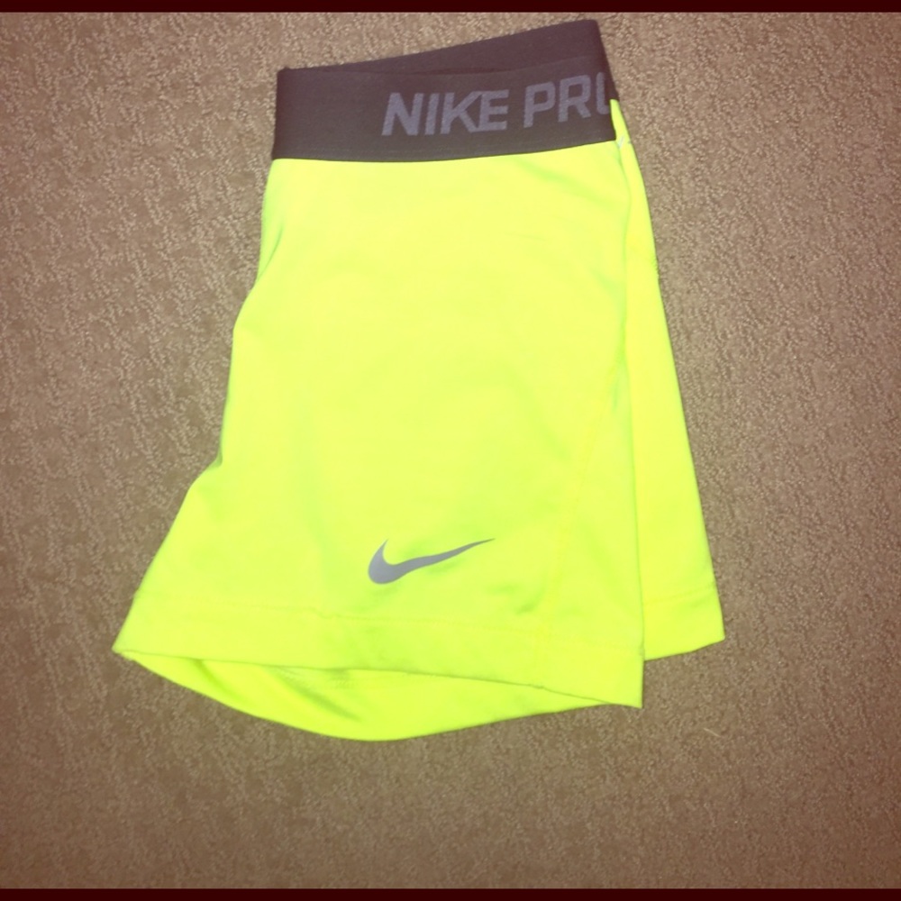 Women's neon spandex shorts worn once