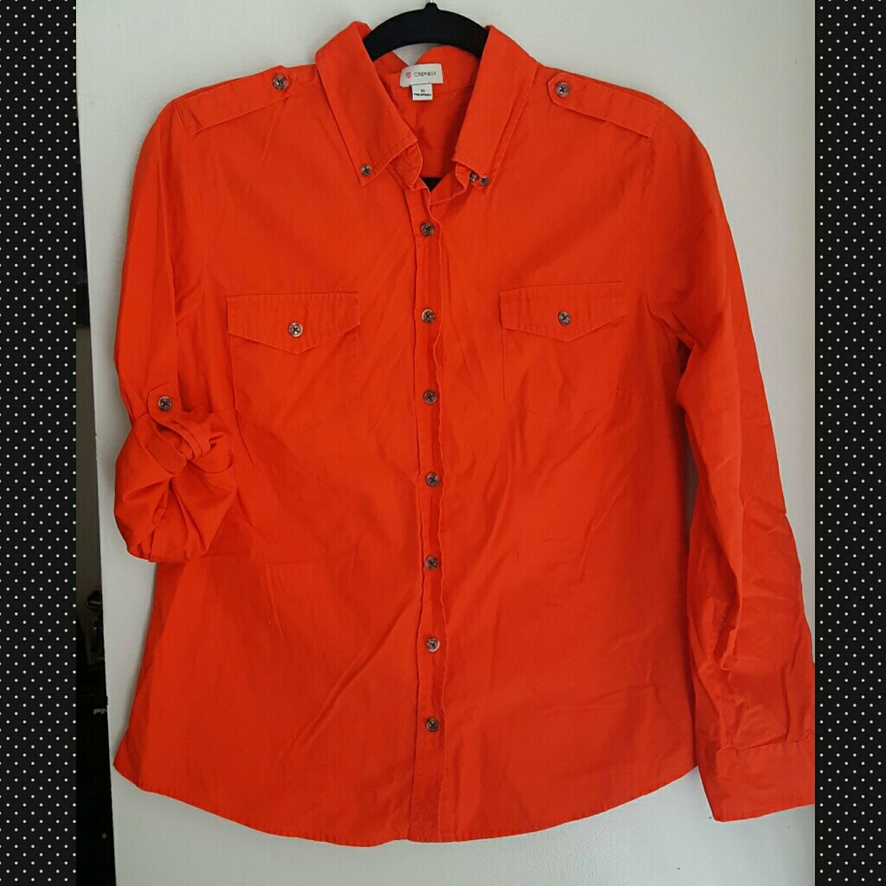 Orange Cremieux button down
