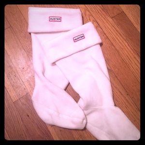 Fleece rain boot socks