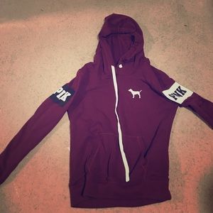 PINK maroon hoodie