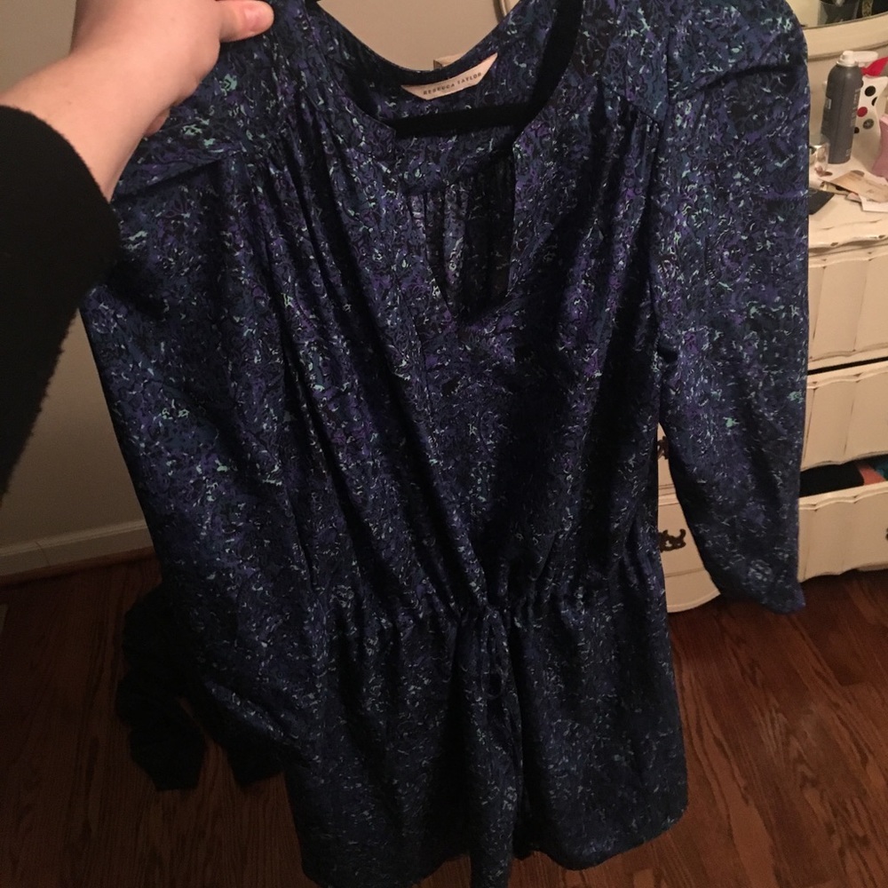 Rebecca Taylor silk shirt dress