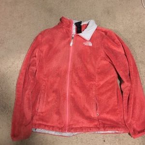 Coral fuzzy NorthFace