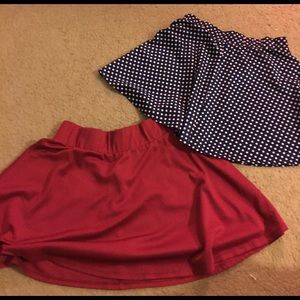 Two circle skirts