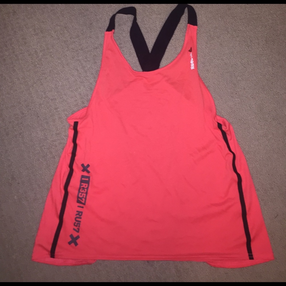 Reebok women's red tank with breathable back