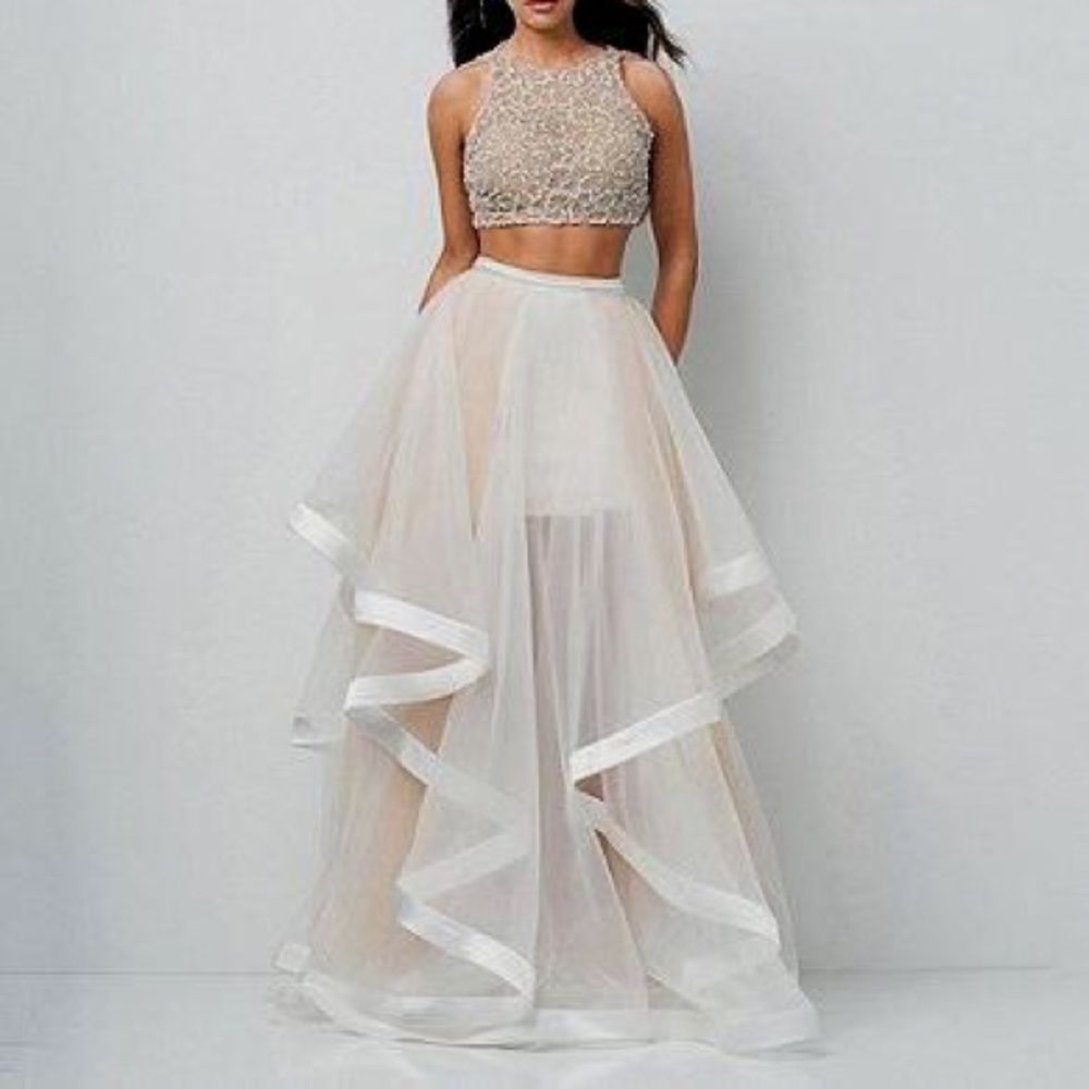 Glamour by Terani Couture Two-Piece Ballgown