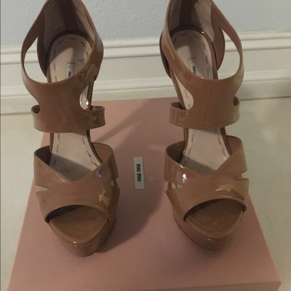 Beautiful patent leather Miu Miu shoes