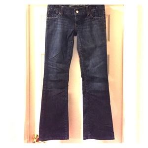 American Eagle Artist Flare, medium wash, 6 reg