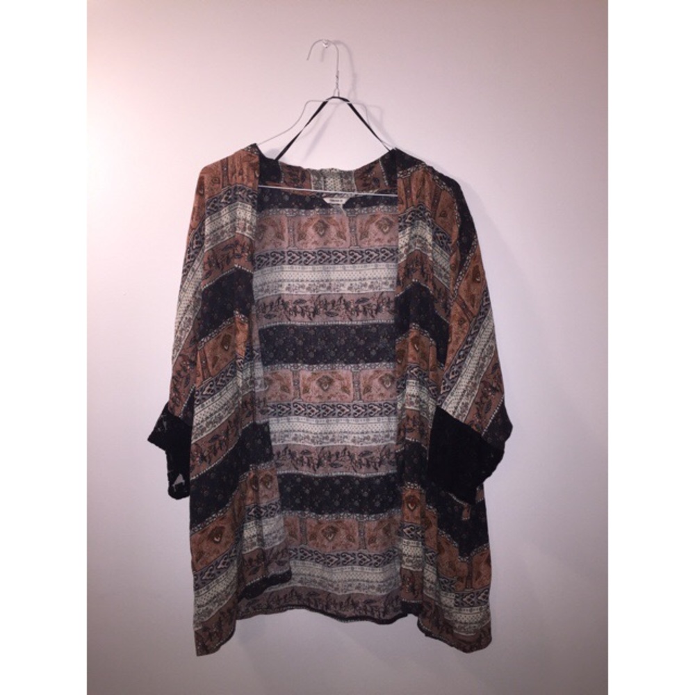 patterned cardigan