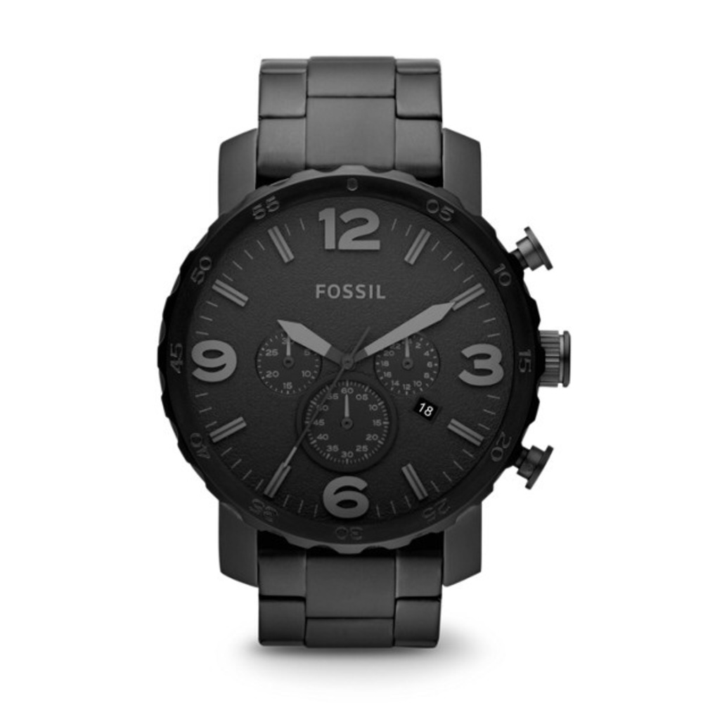 FOSSIL NATE CHRONOGRAPH BLACK STAINLESS STEEL