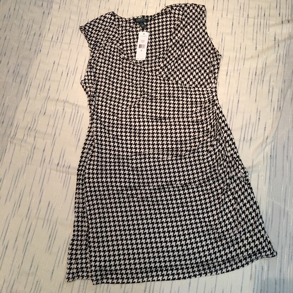 SOLD 🎉 Ralph Lauren Houndstooth Faux Wrap Dress - Picture 4 of 4