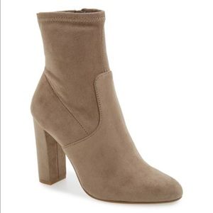 Steve Madden nude sock booties