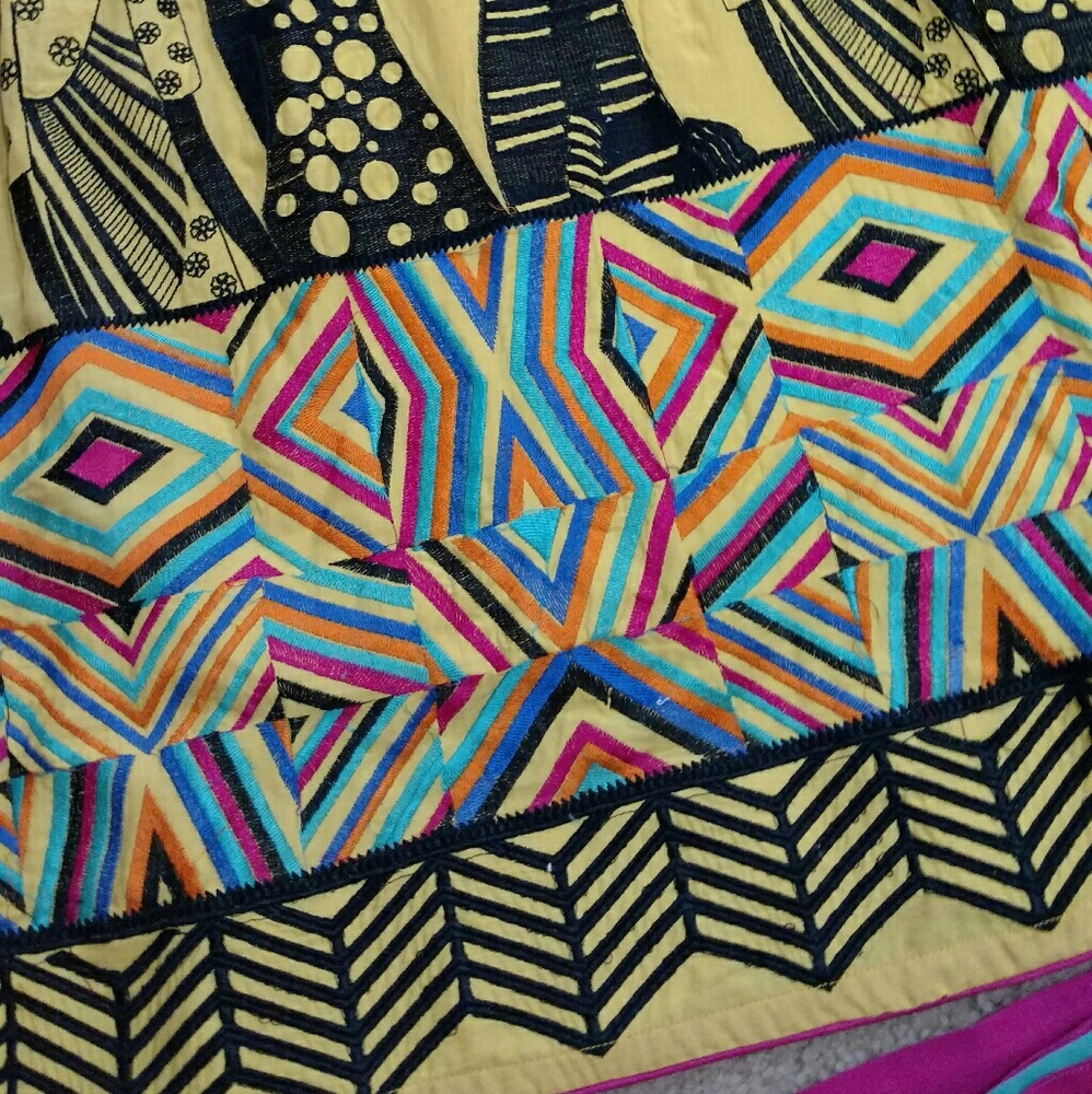 Ethnic Indian top, bottom and stoll