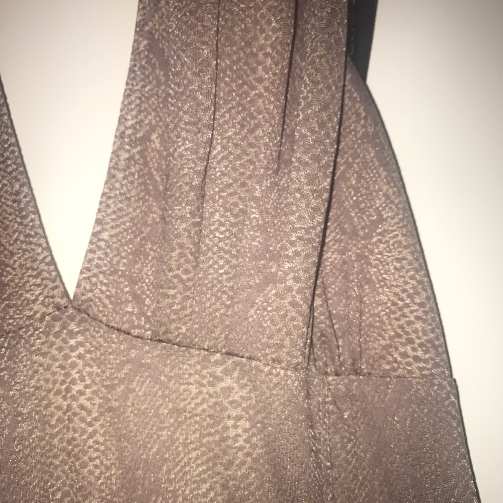 Bebe Snakeskin Halter Bodysuit